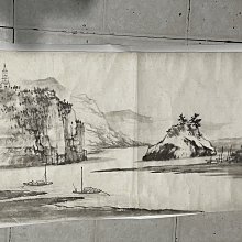 黃君璧弟子劉淵臨 送李濟 臨淵漁舟水墨畫 國畫 歷史價格詳細信息