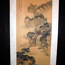 早期手繪精品老畫 吳楚湘 絹本山水立軸 歷史價格詳細信息