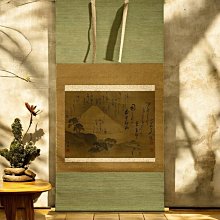 名家山水人物畫古典仕女圖客廳辦公室裝飾畫張大千字畫絲綢卷軸畫 歷史價格詳細信息