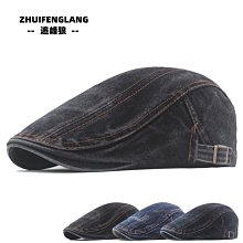 帽子系列 水洗牛仔布貝鴨舌帽夏季女貝雷帽韓版潮遮陽帽英倫風前進帽男 歷史價格詳細信息