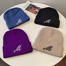 帽子系列 針織帽秋冬防寒保暖毛線帽韓版刺繡錐頂帽子加厚套頭帽男女潮 歷史價格詳細信息