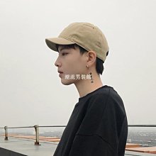 短帽檐美式復古純色帽子女潮人情侶軟頂舒適親膚棒球帽男鴨舌帽男 歷史價格詳細信息