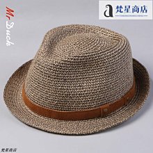 草帽mrduck手工編織巴拿馬草帽男夏天紳士遮陽帽白色禮帽女士防曬帽子 新品 歷史價格詳細信息