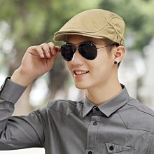 帽子男士貝雷帽夏季潮英倫卡其色鴨舌帽男士潮牌夏天男休閑遮陽帽 歷史價格詳細信息
