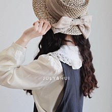 草帽夏季百搭草帽蝴蝶結平頂大頭圍草編帽子遮陽防曬帽海邊度假太陽帽 新品 歷史價格詳細信息