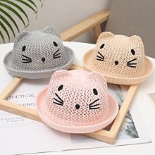 兒童草帽 男童女童貼標率性爵士遮陽帽子 夏日海邊野餐韓風防曬草編帽 實拍圖AC98 歷史價格詳細信息