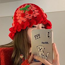 WN帽子可愛兔耳朵毛絨帽女冬季保暖護耳針織帽毛茸茸大頭圍顯臉小 歷史價格詳細信息