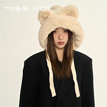 可愛狐狸毛絨帽子圍巾一體女秋冬季騎行防寒防風保暖護耳帽雷鋒帽 歷史價格詳細信息