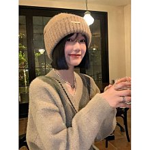 毛線帽女秋冬季韓版百搭顯臉小針織帽網紅日系大頭圍保暖護耳帽子 (滿599元免運) 歷史價格詳細信息
