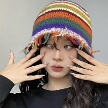 彩色復古漁夫帽子女款2023新款秋冬季保暖加厚盆帽護耳毛線針織帽 歷史價格詳細信息