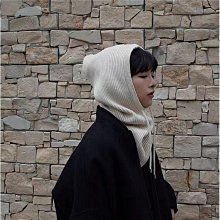 素色毛線帽針織帽+韓版可愛大毛球球毛線帽子秋冬拼色針織保暖帽針織帽毛線帽 歷史價格詳細信息