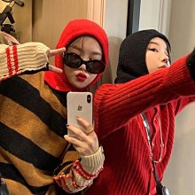 韓國包頭套圍脖連脖套一體巴拉克拉法帽女冬圍巾針織毛線套頭帽子 (滿599元免運) 歷史價格詳細信息