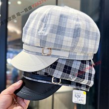 貝雷帽子女2024新款時尚格子大頭圍八角帽春夏出街百搭鴨舌報童帽-沐雨家居 價格比較,價格查詢,歷史價格詳細信息