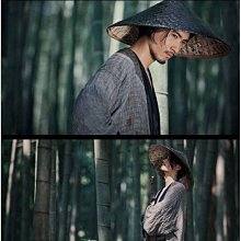斗笠帽子  古風 竹編 遮陽帽 防雨防晒 草帽 裝飾男女舞蹈表演道具-時尚女裝 歷史價格詳細信息