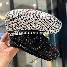 貝雷帽子女2024新款時尚格子大頭圍八角帽春夏出街百搭鴨舌報童帽-沐雨家居 歷史價格詳細信息