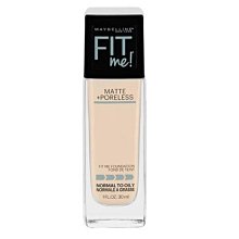 美賣~Maybelline 媚比琳  FIT ME!  110優雅 PORCELAIN 反孔特霧 粉底液 無壓頭 歷史價格詳細信息