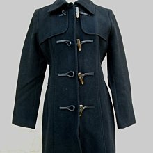 黑色牛角扣呢子大衣女秋冬季2023新款赫本風韓系氣質毛呢外套加厚_佳美優品 歷史價格詳細信息