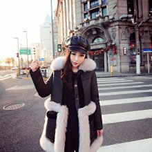 [ ohya梨花 ] =韓國帶回=2017秋冬新款名媛甜美優雅穿搭小香風貂绒镶鑽短款棒球服造型小外套 歷史價格詳細信息