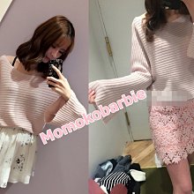 一字領--甜美氣息韓版性感一字船型領蝴蝶袖素面長袖磨毛上衣(黑.粉.綠M-L)-A93熊衣褲語 歷史價格詳細信息