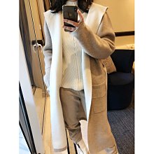 《巴黎拜金女》羊毛時髦極了圍巾款雙面呢大衣斗篷 歷史價格詳細信息