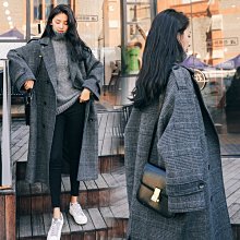 韓版毛呢大衣女2021秋冬新款流行中長款寬松百搭小個子呢子外套潮超夯 精品 歷史價格詳細信息