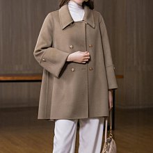 100%羊毛 法式大翻領 連帽水波紋 雙面羊絨大衣 顯瘦毛呢外套 駝色 韓系 正韓風格 SISTERXOXO KOREA 歷史價格詳細信息