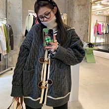 厚實感針織圓領直條紋拼接長袖絨毛針織上衣(黑.紅XL-5L)-X210熊衣褲語 歷史價格詳細信息