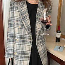 韓國學院風格紋領上衣+背心兩件式套裝(5/7號)$零碼出清特價299元 歷史價格詳細信息