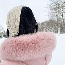 90白鴨絨 狐狸毛領大衣 細膩蓬鬆長大衣 大毛領羽絨外套 名媛風白杏色 韓系 正韓風格 SISTERXOXO KOREA 歷史價格詳細信息