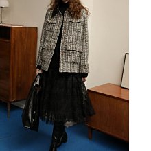 小香風黑色羊羔毛絨外套女春秋冬季高級設計感小眾炸街毛茸茸上衣 歷史價格詳細信息