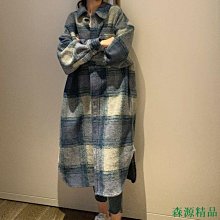秋冬復古格紋雙面穿羊羔絨外套女潮牌街頭bf寬松情侶加厚棉衣 歷史價格詳細信息