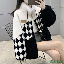 MIKI精品【】2022冬季新款學院風長短版牛角扣大衣加棉加厚顯瘦咖色毛呢大衣女 歷史價格詳細信息