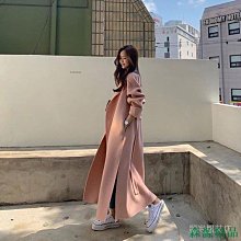 MIKI精品韓風時尚女外套寬鬆韓系薄款春秋款新款秋冬季毛呢襯衫外套女中長款韓版寬鬆小個子百搭呢子大衣 歷史價格詳細信息