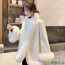 MIKI精品黎晴楽 √  實拍+羔羊毛皮毛一件式外套女2020冬季新款顆粒絨中長款白色毛領皮草大衣 歷史價格詳細信息