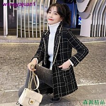 MIKI精品【2022新款】冬季外套 女裝 日系牛角扣妮子大衣女 秋冬季 新款 高級感加厚中長款 毛呢外套 歷史價格詳細信息