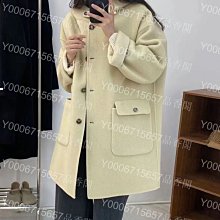 奢夫人12/102022冬季新款設計感可脫卸針織帽山羊絨大衣中長款過膝雙面呢外套 歷史價格詳細信息