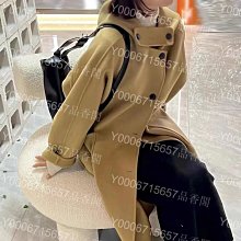 冬季新款雙面羊絨大衣女中長款高級感立領韓系毛呢加厚外套 歷史價格詳細信息