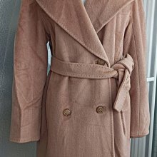 義大利MaxMara專櫃正品 經典駝色羽絨長版外套 可綁腰身 浣熊毛帽緣 歷史價格詳細信息