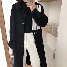 【現貨】毛呢大衣男秋冬季中長款韓版潮流西裝領風衣寬松帥氣男士呢子外套-cici隨心購1 歷史價格詳細信息