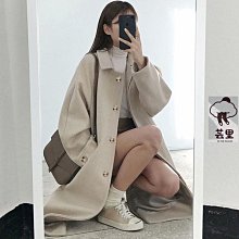 【現貨】毛呢大衣男秋冬季中長款韓版潮流西裝領風衣寬松帥氣男士呢子外套-cici隨心購1 歷史價格詳細信息