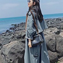 高級感風衣外套女2024春秋新款中長款氣質雙排扣英倫風小個子外套 歷史價格詳細信息