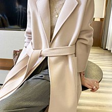 羊毛 大衣 毛呢 外套-翻領寬鬆雙面呢長款女外套2色73yy23[獨家進口][米蘭精品] 歷史價格詳細信息