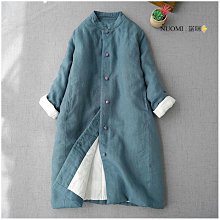 復古盤扣棉衣外套女秋冬2020短款休閒立領夾棉棉麻棉服長袖 歷史價格詳細信息