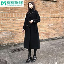 風衣大衣長版外套-寬鬆經典雙排扣繫帶女外套2色73yt23【巴黎精品】 歷史價格詳細信息