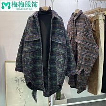大衣 冬季大衣女 毛呢外套男風衣 秋冬季新款毛呢大衣男中長款過膝羊毛大衣加厚~梅梅服飾 歷史價格詳細信息