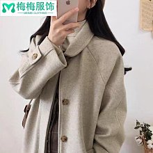 秋冬季新款毛呢風衣外套女學生中長款韓版寬鬆小個子百搭呢子大衣流行女裝休閒服飾女性服裝《BA12478》《購物趣》 歷史價格詳細信息