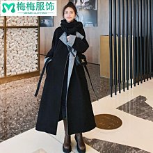 赫本夾棉長款毛呢大衣女秋冬季2023新款爆款小個子加厚高級感外套_佳美優品 歷史價格詳細信息