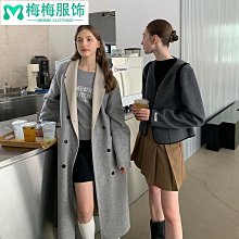 羊毛呢外套女衣服毛呢外套2023韓版女ins秋冬雙面呢大衣中長款高端新顯瘦手工羊毛大衣風衣 歷史價格詳細信息