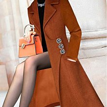 熱賣 呢子外套 毛呢大衣 高檔新款西裝領雙面絨羊毛澳毛大衣外套 女冬修身顯瘦春秋加厚時尚~梅梅服飾 歷史價格詳細信息