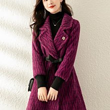 熱賣 呢子外套 毛呢大衣 高檔新款西裝領雙面絨羊毛澳毛大衣外套 女冬修身顯瘦春秋加厚時尚~梅梅服飾 歷史價格詳細信息